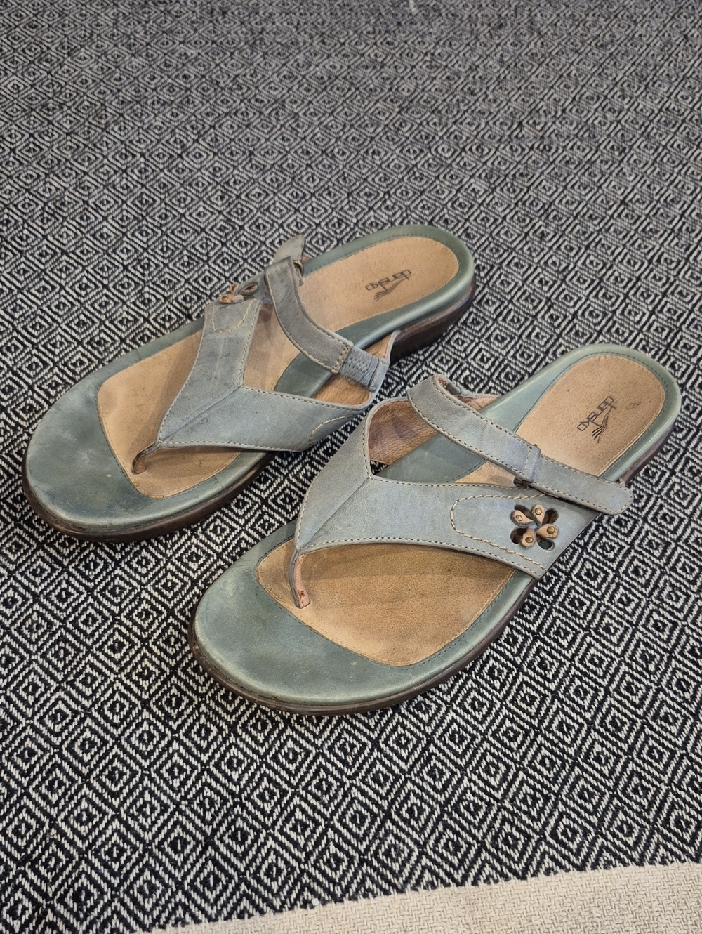 Dansko Blue Strap Sandals Size 8.5 (39)